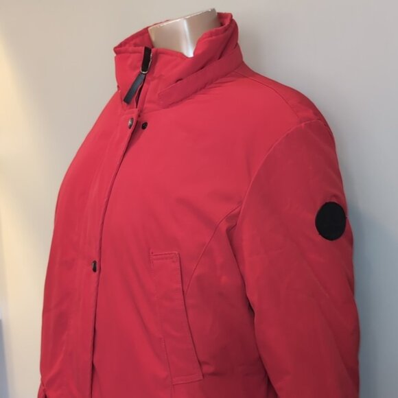 Calvin Klein Goose Down Winter Parka Coat CK Performance Mid Length Insulated XL - Picture 3 of 16